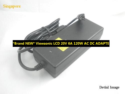 *Brand NEW* 20V 6A 120W AC DC ADAPTE Viewsonic LCD LSE0110A20120 0227A20120 0227A2012POWER SUPPLY